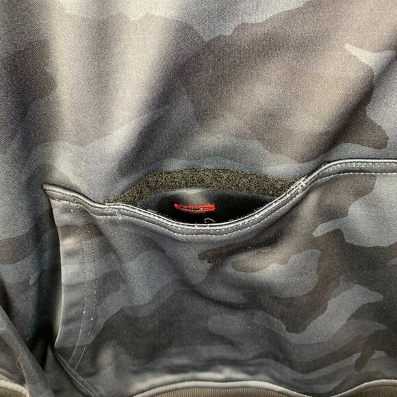 686 Mens Small Blue Camo Hoodie Long Sleeve Bonded Fleece Pullover Snowboarding - Picture 5 of 12